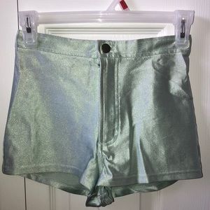 American Apparel Mint Disco Shorts